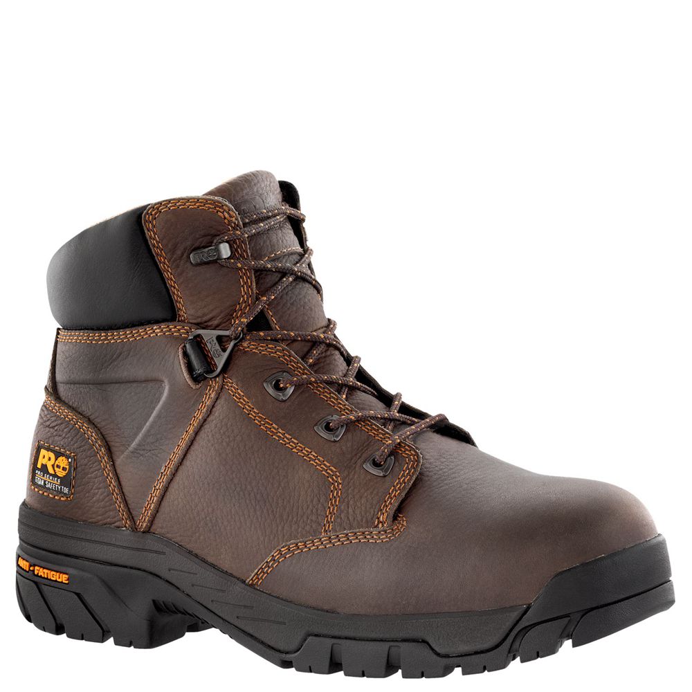 Botas de Trabajo Timberland Hombre Pro® Helix 6" Alloy Toe Marrones - Chile EQG-314892